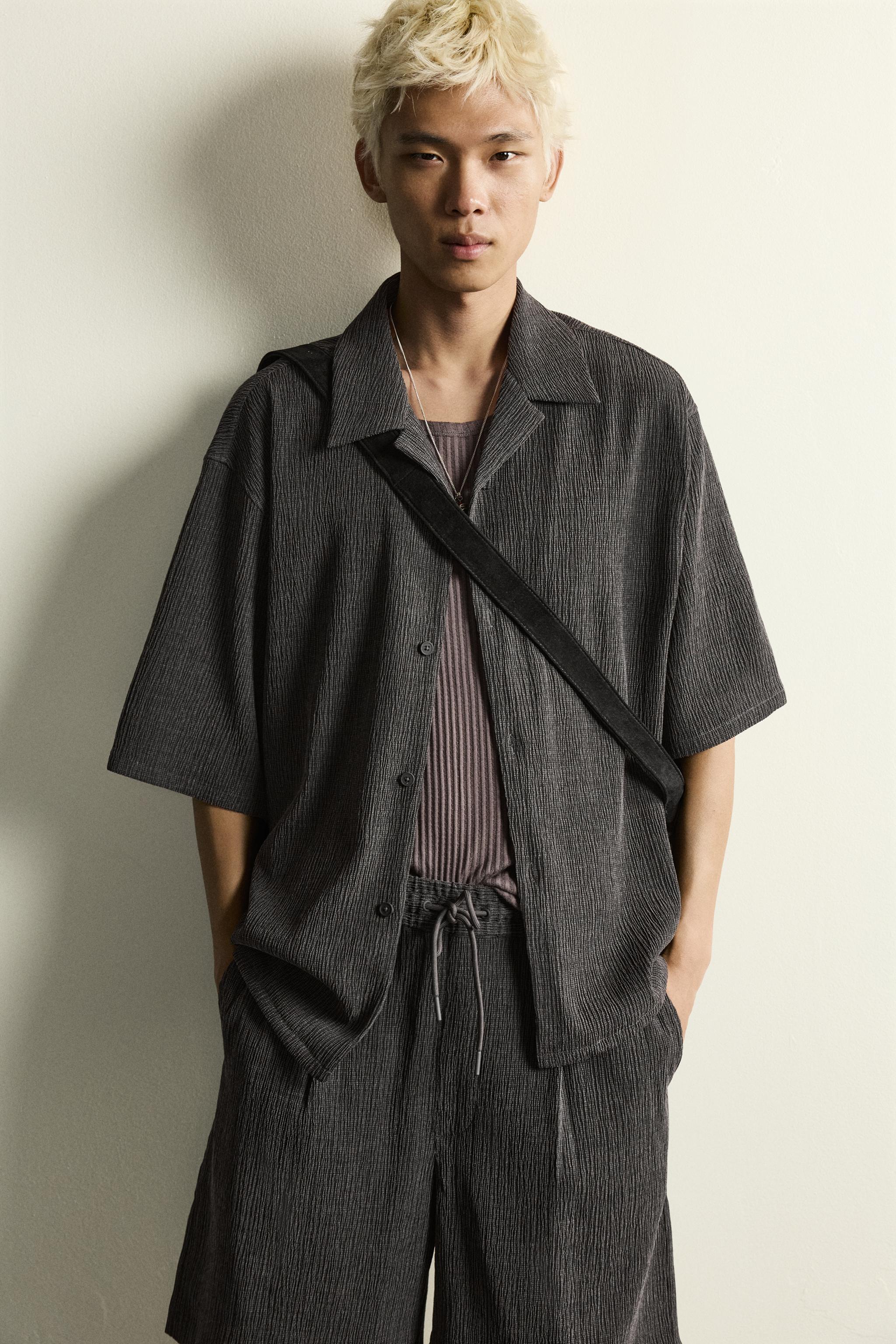 TEXTURED RELAXED FIT SHIRT